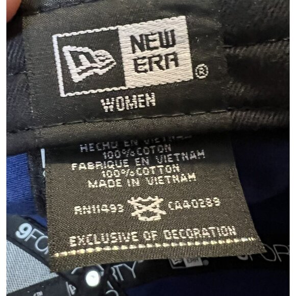 Chicago Cubs MLB New‎ Era Glitter Blue Womens Strapback  Baseball Cap Hat - Picture 7 of 8